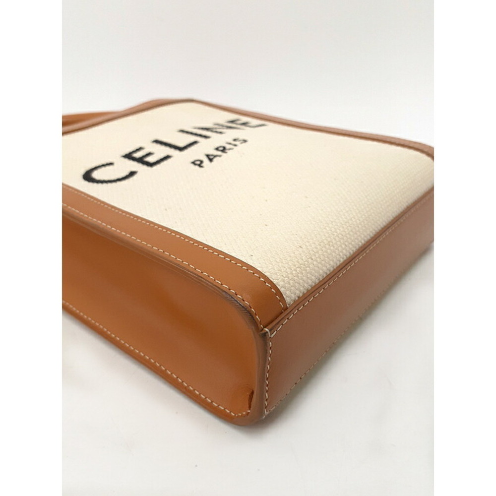 Celine Vertical Cabas Leather Shoulder Bag - Picture 9 of 9